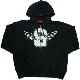 SUPREME シュプリーム 25SS Wings Zip Up Hooded Sweatshirt Black ジップパーカー 黒 Size 【M】 【新古品・未使用品】 20836011