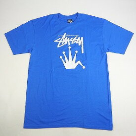【SUPER SALE 6/11 01:59まで】STUSSY ステューシー Crown Logo Tee Blue Tシャツ 青 Size 【L】 【新古品・未使用品】 20775117【SALE】