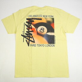 STUSSY ステューシー Billiards Tee Yellow Tシャツ 黄 Size 【M】 【新古品・未使用品】 20775123