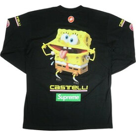 SUPREME シュプリーム ×SpongeBob SquarePants ×Castelli 25SS Racing L/S Tee Black ロンT 黒 Size 【XL】 【新古品・未使用品】 20820325
