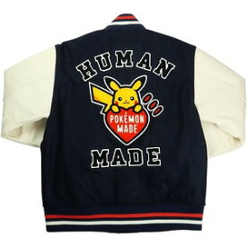 HUMAN MADE ヒューマンメイド ×POKEMON MADE 25AW VARSITY JACKET NAVY XX30JK004 バーシティジャケット 紺 Size 【XL】 【新古品・未使用品】 20829359