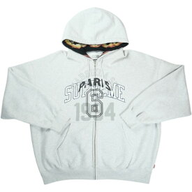 SUPREME シュプリーム ×MM6 Maison Margiela 24SS Zip Up Hooded Sweatshirt Ash Grey ジップパーカー 灰 Size 【M】 【新古品・未使用品】 20837846