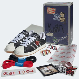 アディダス オリジナルス adidas originals コラボ スニーカー スーパースター コーン SUPERSTAR KORN IH1313【メンズ 男性 黒 ブラック レザー 天然皮革 コラボレーション コラボスニーカー コラボレーションスニーカー 限定品 8h 9 9h 10】