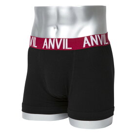 ANVIL アンビル アンヴィル ボクサーパンツ メンズ ボクサーブリーフ 下着 男性 アンダーウェア 勝負下着 前閉じ 黒 赤 下着 ブラック レッド チャコール ネイビー ブルー S M L XL 40mm Belt Knit Boxer ANV0531 ANV531