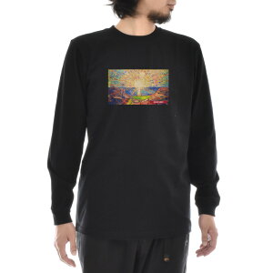 【長袖 アートTシャツ】ムンク Tシャツ 太陽 エドヴァルド・ムンク ライフ イズ アート 長袖 ロングスリーブ ロンT メンズ レディース 大きいサイズ ビックサイズ おしゃれ 絵画 名画 ティー
