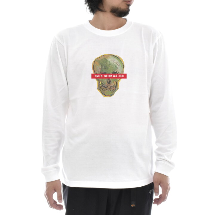 楽天市場】【長袖 アートTシャツ】ゴッホ Tシャツ 骸骨 フィンセント 