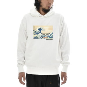 【アートパーカー】葛飾北斎 パーカー 神奈川沖浪裏 浮世絵 Life is ART ライフ イズ アート スウェットパーカー スエットパーカー メンズ レディース 大きいサイズ ビック おしゃれ 絵画 名画
