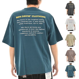 【今だけ最大55%OFFセール】ベンデイビス BEN DAVIS Tシャツ ベンズ ゴリラフェイス 刺繍 ビッグ Tシャツ TEE メンズ レディース ストリート オーバーサイズ ワイドボディ 白T ホワイト 黒 ブラックベージュ 90年代 BEN'S FACE EMBROIDERY BIG TEE 02580002 半額以下