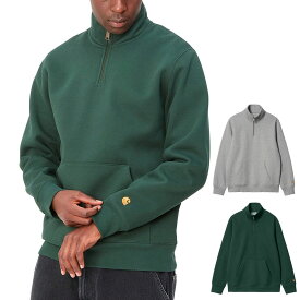 【今だけ最大28%OFFセール】カートハートWIP カートハート ダブリューアイピー carhartt WIP スウェットシャツ ハーフジップ HALF ZIP CHASE NECK ZIP SWEATSHIRT I027038【メンズ レディース 男女兼用 グレー グリーン】【ストリート ワーク スケーター 90年代】