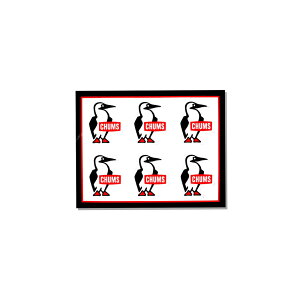 チャムス CHUMS ステッカー ステッカーブービーバードミニ 小さめ 6枚入り ミニ キャラクター ロゴ メンズ レディース キッズ 子供 アウトドア 登山 キャンプ カスタム ステッカーチューン 車