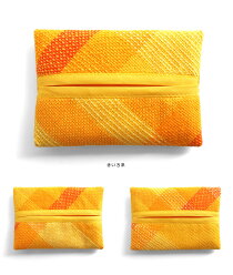 <メール便対応>Hiyuca(ヒユカ)×こころ・さをりさをり織りポケットティッシュケース【織物・小物・雑貨・障害者支援・輝くなかまチャレンジド・MADEINISHONOMAKI・宮城県石巻産】【楽ギフ_包装】