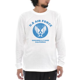 エアフォース AIR FORCE Tシャツ U.S AIR FORCE BASE長袖Tシャツ ロンT ロングスリーブ メンズ レディース 大きいサイズ ビックサイズ US エアーフォース ミリタリー アメリカ USA ベース アメカジ ブランド 3L JUST ジャスト