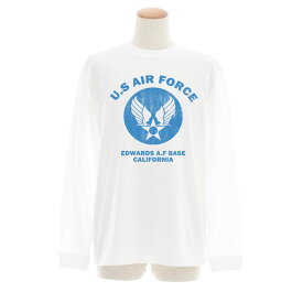 エアフォース AIR FORCE Tシャツ U.S AIR FORCE BASE長袖Tシャツ ロンT ロングスリーブ メンズ レディース 大きいサイズ ビックサイズ US エアーフォース ミリタリー アメリカ USA ベース アメカジ ブランド 3L JUST ジャスト