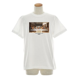 【11%OFFセール】最後の晩餐 Tシャツ ジャスト 半袖Tシャツ メンズ レディース 大きいサイズ ビックサイズ おしゃれ ティーシャツ レオナルドダヴィンチ ストリート系 世界の名画 アート 芸術 アート イエス キリスト ホワイト 美術