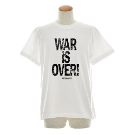 【11%OFFセール】メッセージ Tシャツ WAR IS OVER 反戦 戦争反対 平和 終戦記念日 ジョン・レノン 半袖Tシャツ ティーシャツ メンズ レディース 大きいサイズ S M L XL 3L 4L ブランド JUST ジャスト