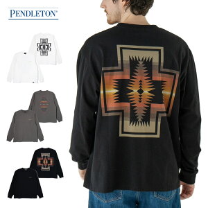 �y���h���g�� PENDLETON �o�b�N�v�����g ����T�V���c �����O�X���[�uT�V���c PENDLETON BACK PRINT LS TEE 5475-1115 5475-1015�y�����Y ���f�B�[�X �j�����p ���j�Z�b�N�X S M L �v�����gT �l�C�e�B�u�� �J�W��
