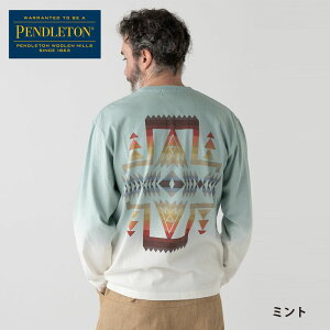 �y���h���g�� PENDLETON ���� T�V���c �O���f�[�V���� �_�C �o�b�N�v�����g T�V���c Gradation dye Back Print L/S Tee 6175-3010 6175-3110�y�����Y ���f�B�[�X ����T �傫���T�C�Y �I�[�o�[�T�C�Y ���C�h�V��