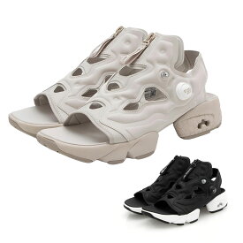 【今だけ10%OFFセール】リーボック Reebok 厚底 サンダル インスタポンプフューリー サンダル ジップ INSTAPUMP FURY SANDAL ZIP【レディース 23.0cm 24.0cm 25.0cm】【ムーンストーン ベージュ ブラック 黒 歩きやすい 軽量 厚底ヒール 厚底ソール 90年代 Y2K】