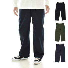【今だけ最大10%OFFセール】ユニバーサルオーバーオール UNIVERSAL OVERALL ワークパンツ ワイドパンツ WIDE PANTS PT-04【メンズ レディース 30 32 34】【チノパン 太い 太目 ワイドパンツ アメカジ 古着ミックス ワーク 定番 スケーター ブラック カーキ ネイビー】