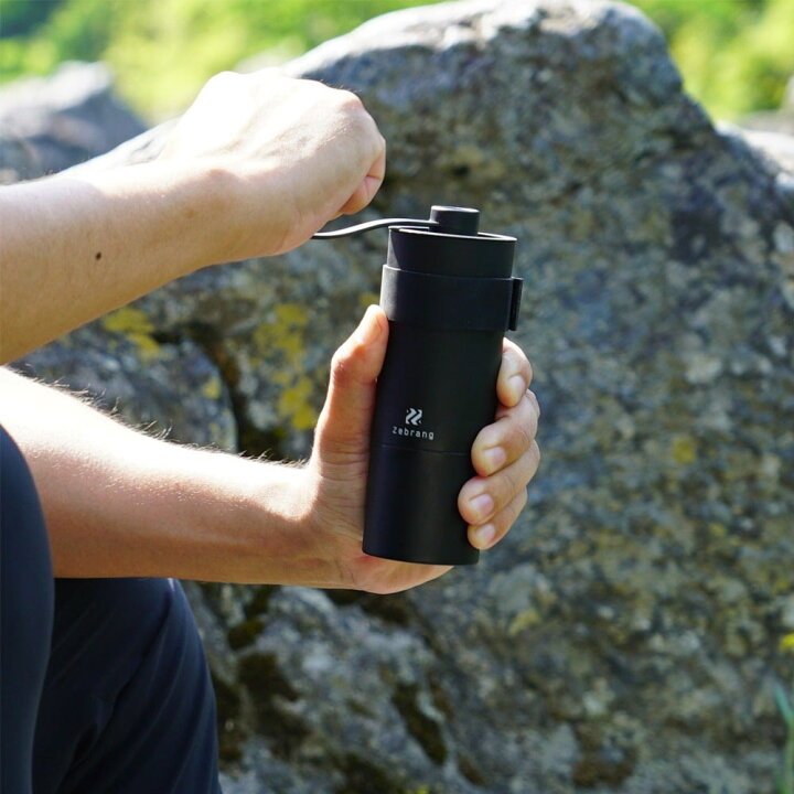 ハンドコーヒーミル Zebrang│アウトドアコーヒー「Zebrang（ゼブラン）」 未使用　Zebrang コーヒーミル ZB-CMS-B コーヒキャニスターセット
