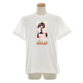 【11%OFFセール】東北ずん子 Tシャツ 東北きりたん 半袖Tシャツ メンズ レディース 大きいサイズ ビックサイズ ずん子 きりたん おしゃれ ティーシャツ かわいい 可愛い 女の子 キャラクター イラスト アニメ キャラ グッズ ホワイト 白 TZ-017