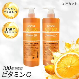ビタミンc誘導体 VC100 ローション プレミアム EX【2本セット】100倍浸透型 ビタミンc誘導体 化粧水 500ml ポンプ式 VC100 エッセンス ローション 【送料無料】【suhada】