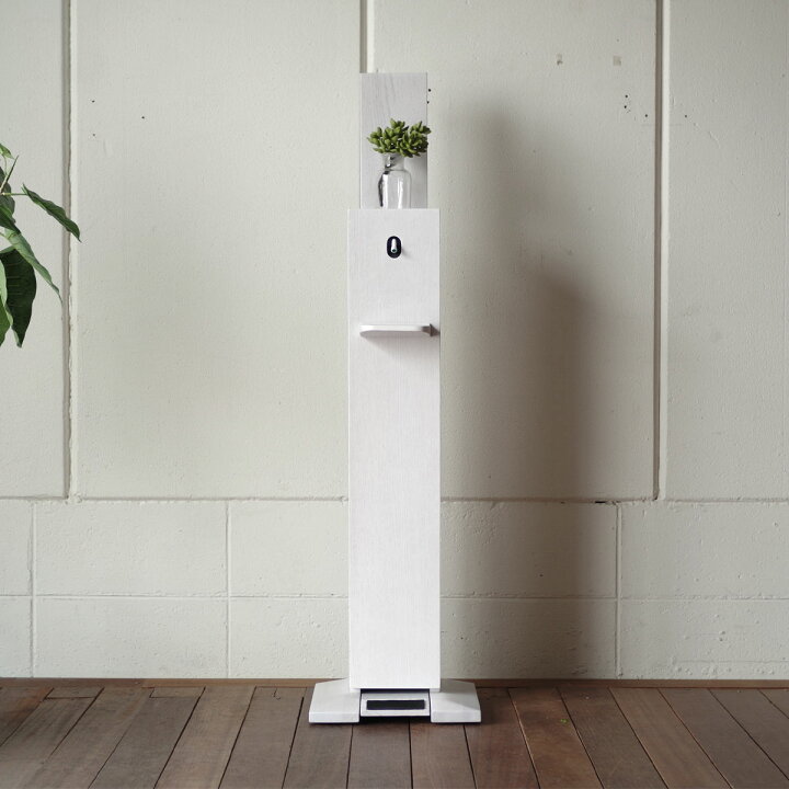 楽天市場】SQUARE-S アルコール消毒スタンド ホワイト足踏み式 木製 