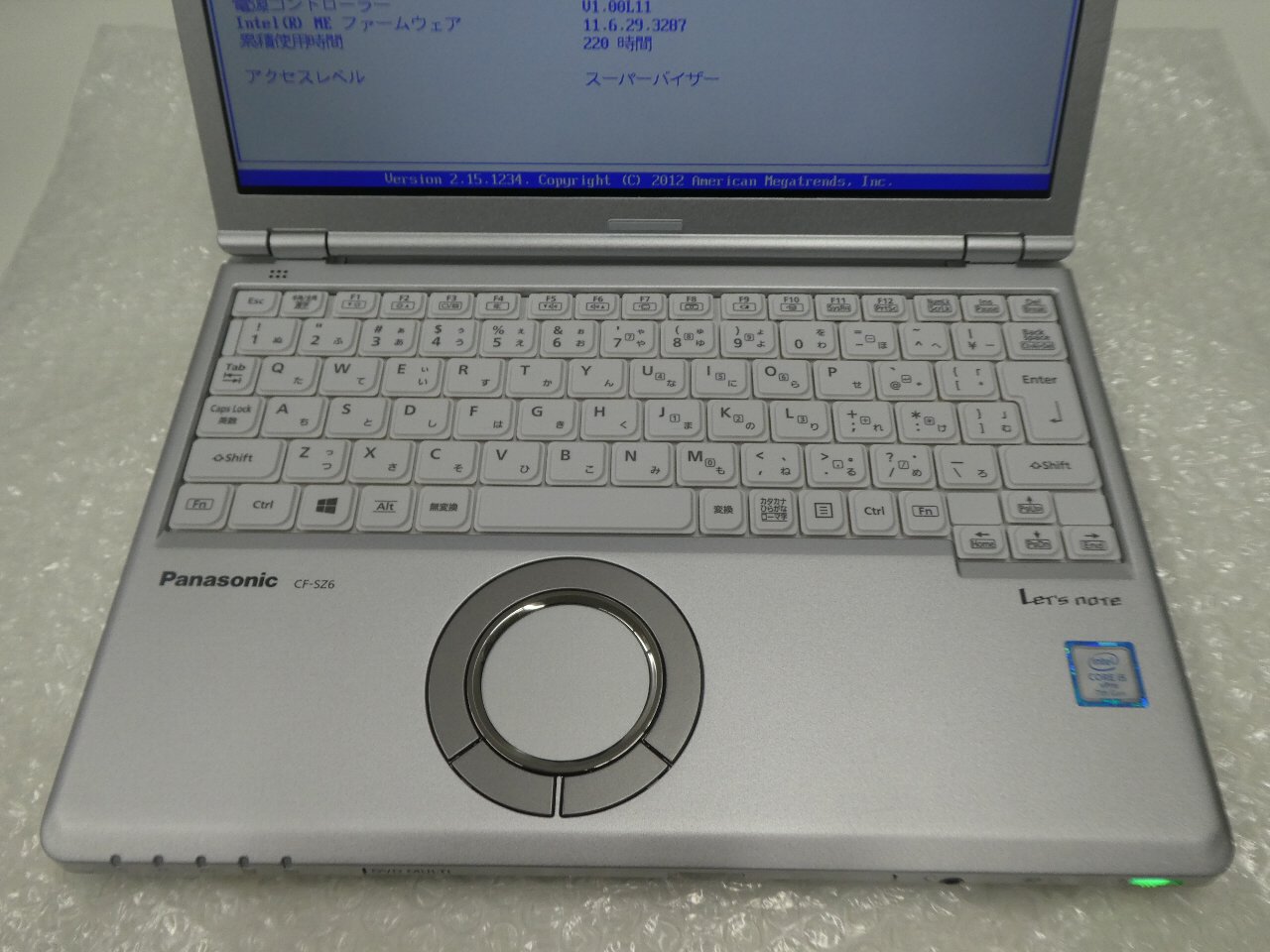 ります Panasonic Letsnote CF-SZ6RDQVS (Corei5/RAM8GB/HDD256GBSSD/無線LAN/B5モバイル)Windows10Pro搭載 中古ノートパソコン ：中古ノートパソコン専門PCフレンズ のキズ
