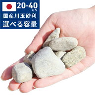 玉砂利 川玉砂利 20〜40mm 選べる お試しから大容量 900g〜 20kg / 100kg 以上 大量 安い 防犯砂利 庭 砂…