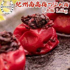 梅干し しそ 18% ギフト 2026 大粒 完熟紀州南高梅 1.6kg【しその葉入り】紀州南高梅 お中元 梅干しギフト 紫蘇 赤シソ 完熟梅干し つぶれ梅 訳あり しそ梅 (400g×4パック) 紫蘇 高級 梅干 梅 すっぱい 塩分補給 熱中症対策 送料無料
