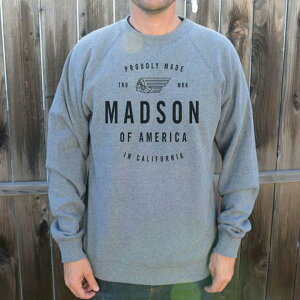 �X�e�C�v�� �t���[�X �p�[�J�[ �O���[ STAPLE CREW FLEECE MADSON OF AMERICA �}�b�h�\���E�I�u�E�A�����J