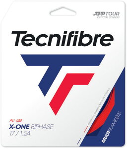 Tecnifibre �e�N�j�t�@�C�o�[ �d���e�j�X�K�b�g X-ONE BIPHASE ���b�h 1.30mm 12m TFSG201