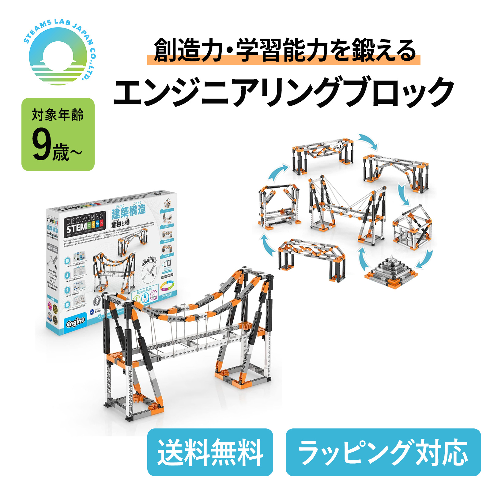 楽天市場】【送料無料】Engino (エンジーノ) 建築構造 知育玩具 9歳