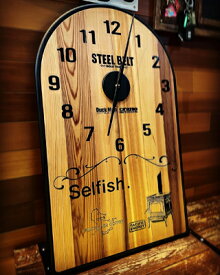 カスタムクロック 壁掛け時計 置き時計 掛け時計 木製 アイアンフレーム おしゃれ ギフト 新築祝い 引っ越祝い 大きい ウォールクロック 時計