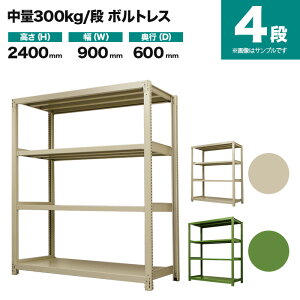 �X�`�[�����b�N �P�̌`�� ����2400×��900×���s600mm 4�i 300kg/�i(�{���g���X) �d��(55kg) s-3001-283c-4
