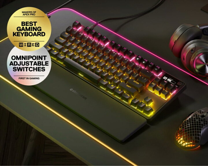 楽天市場】SteelSeries ゲーミングキーボード Apex Pro TKL JP/US 2023 