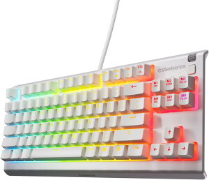 SteelSeries Apex 3 TKL US �Q�[�~���O�L�[�{�[�h �Q�[�~���O �L�[�{�[�h �e���L�[���X ���^ �R���p�N�g �p��z�� �L�� USB �[�d �� �� �u���b�N apex FPS windows mac pc xbox ps5 ps4 �X�e�B�[���V���[�Y ��