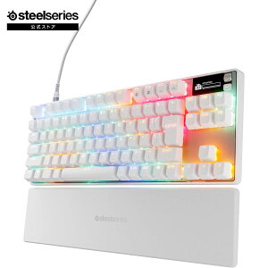 SteelSeries sbh^bv sbhgK[ Q[~OL[{[h eL[X L h݌v Cz[ʃZT[ OmniPointXCb` L@ELfBXvC Apex Pro TKL Gen 3 White zCg 