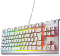 SteelSeries ゲーミングキーボード テンキーレス 有線 Apex 3 TKL White JP 日本語配列 静音スイッチ IP3…