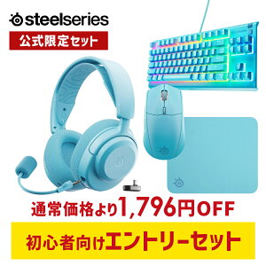 5%OFF�y�������� �z ���S�Ҍ����G���g���[�A�N�A4�_�Z�b�g SteelSeries �X�e�B�[���V���[�Y / Arctis Nova 3PW �Q�[�~���O�w�b�h�Z�b�g �{ Apex 3 TKL US �p��z�� �Q�[�~���O�L�[�{�[�h �{ Rival 3 WL Gen 2 �}