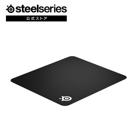 SteelSeries QcK Large ゲーミングマウスパッド ゲーミング マウスパッド 大型 滑らない ノンスリップ ラバー 布製 マイクロウーブンクロス 水洗い可 黒 ブラック スティールシリーズ 国内正規品