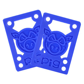 推奨 ライザーパッドPIG PILES 1 8 HARD RISER k935bl ピッグウィール WHEELS タイムセール 車高調整PIG スケートボード BLUE
