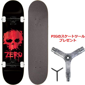 コンプリートBLOOD SKULL FOIL (8 x 31.6)ZERO(ゼロ)[c24003]初心者から上級者まで対応する高品質パーツ仕様のブランド純正品 スケートボード コンプリート セット【送料無料※沖縄・離島は別途】スケボー