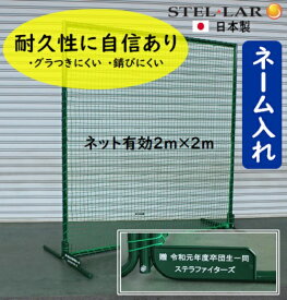 防球ネットスタンダード ネーム入れ 名入れ 防球ネット バックネット 野球 防球フェンス 野球ネット 練習 グラウンド用品 打撃 投球練習 ボール受けネット トレーニング 保護ネット トスバッティング 卒部 卒団記念品 野球 記念品 98860