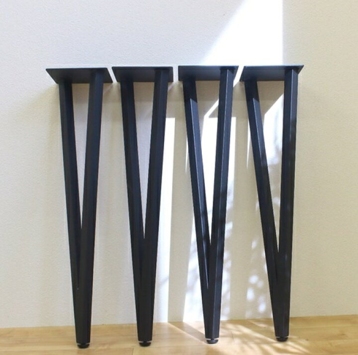 楽天市場】テーブル脚 おしゃれ diy V字型 スチール 脚のみ 4本セット  