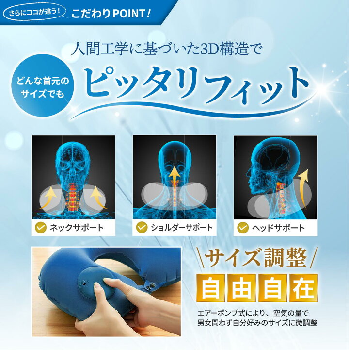 楽天市場】＼じゃらん掲載／【LIXIA Air Rest（エアレスト）】 ネック 
