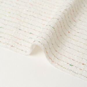 【尾州生地 服地におすすめ】カラーノットヤーンファンシーBISHU ファンシー生地 ファンシーヤーン ポーチ ポシェット ワークショップ プレゼント バッグ ワンピース アクセサリー パッチワ