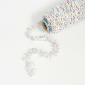 形状が可愛い！スーラザニー 20g（約18m） ケイト まとめ買い 毛糸 人気 タッセル ピアス シュシュ 通販 指編み アートヤーン さをり織り 手芸用品 刺し子 引き揃え糸 ファンシーヤーン 日本製 手織り ラッピング
