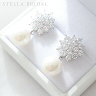 ＼お買い物マラソンクーポンで500円OFF／【STELLA BRIDAL公式】ダイヤモンド のような輝き ブライダル ピ…