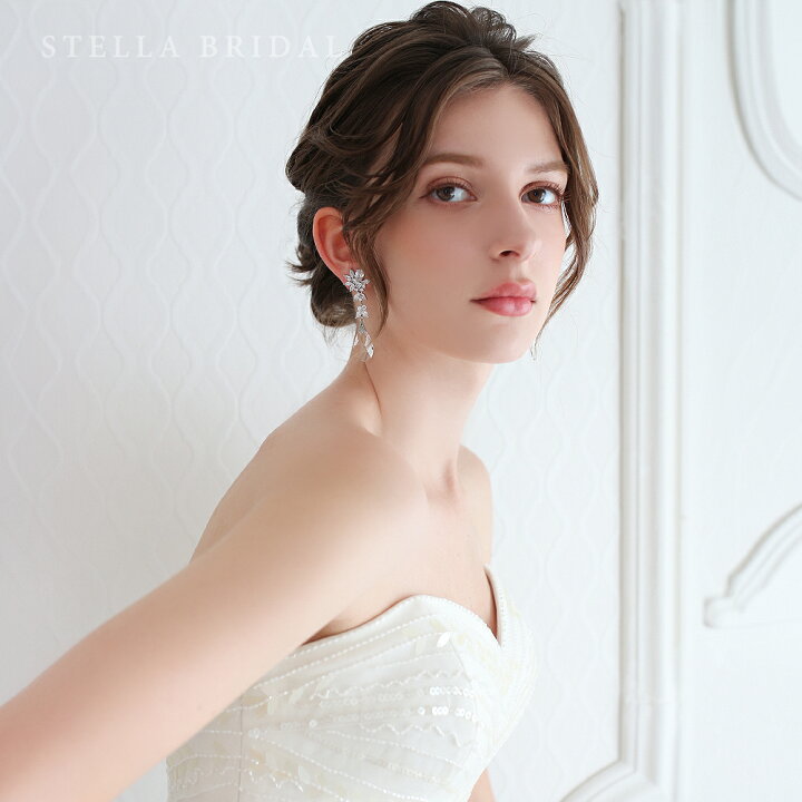 楽天市場】【STELLA BRIDAL公式】ブライダル ピアス イヤリング 
